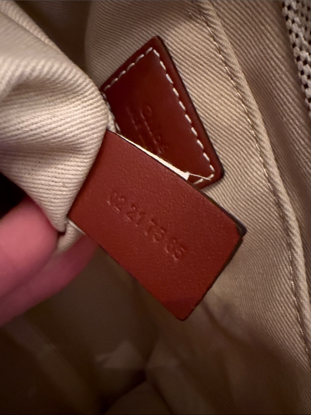 Authentic Chloé Beige Canvas Medium Tote - Picture 5 of 8